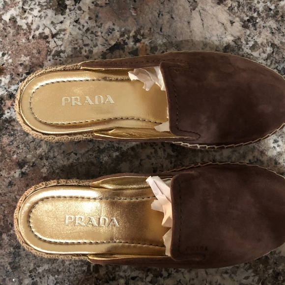 Prada Calzature Donna Women Round Toe Slip On - Picture 2 of 6